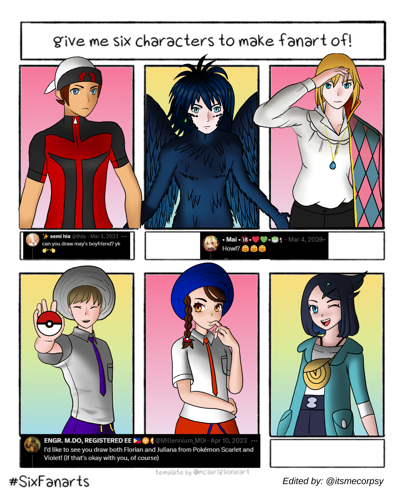 Fanarts with Proofs of Request from X